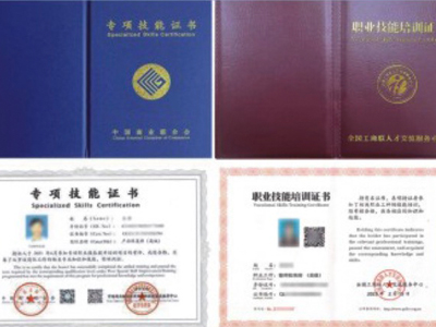 专业技能证书