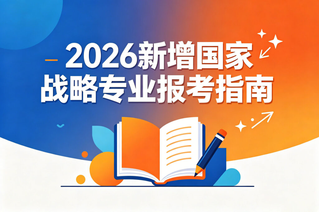 2026 新增国家战略专业报考指南