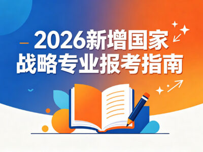 2026 新增 12 个国家战略级专业报考指南｜含 4 个交叉学科门类新专业（官方全名单）