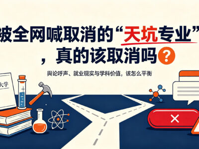 被全网喊取消的 “天坑专业”，真的该取消吗