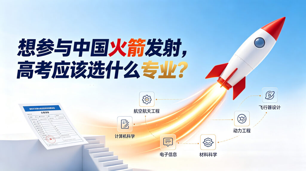 想参与中国火箭发射，高考应该选什么专业？