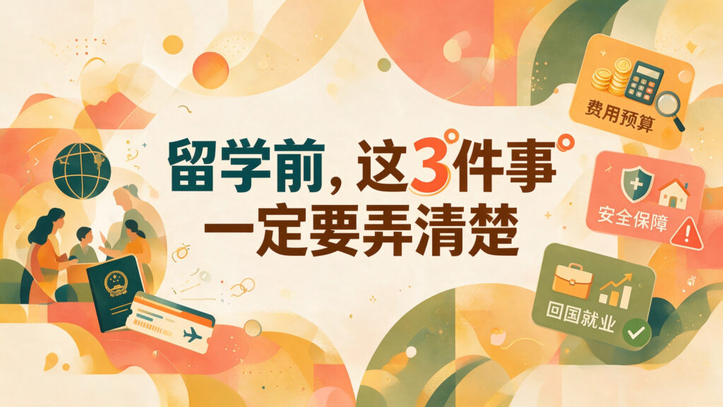 为什么很多家庭最后放弃了留学？真正让家长担心的是这3件事